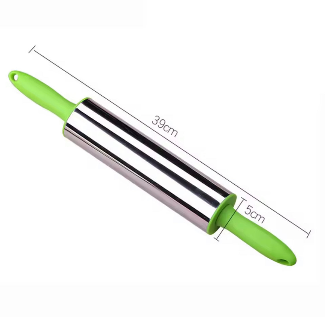 Durable Stainless Steel Dough Roller, Dumpling Skin Pressing Flour Stick Baking Tool, Kitchen Roti Belan, Non Stick Surface Baking Roller, Kitchen Cooking Accessories Durable Stainless Steel Dough Roller, Dumpling Skin Pressing Flour Stick Baking Tool, Kitchen Roti Belan, Non Stick Surface Baking Roller, Kitchen Cooking Accessories